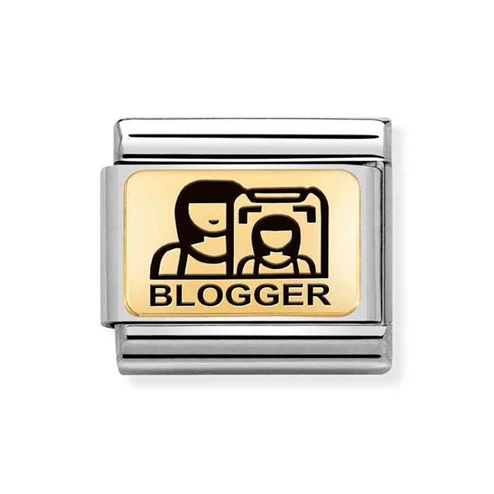 Nomination OUTLET CLASSIC Gold 'BLOGGER' Charm