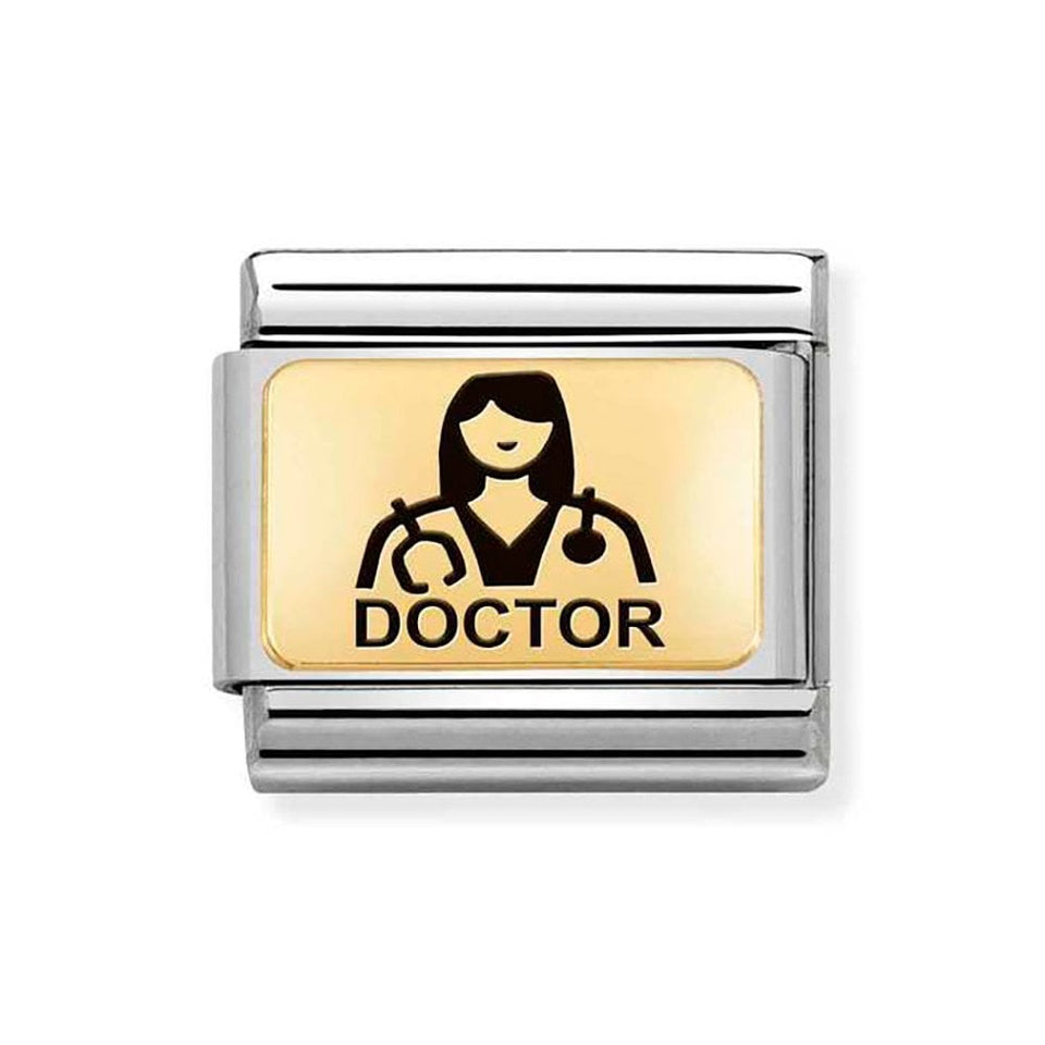 Nomination OUTLET CLASSIC Gold 'FEMALE DOCTOR' Charm