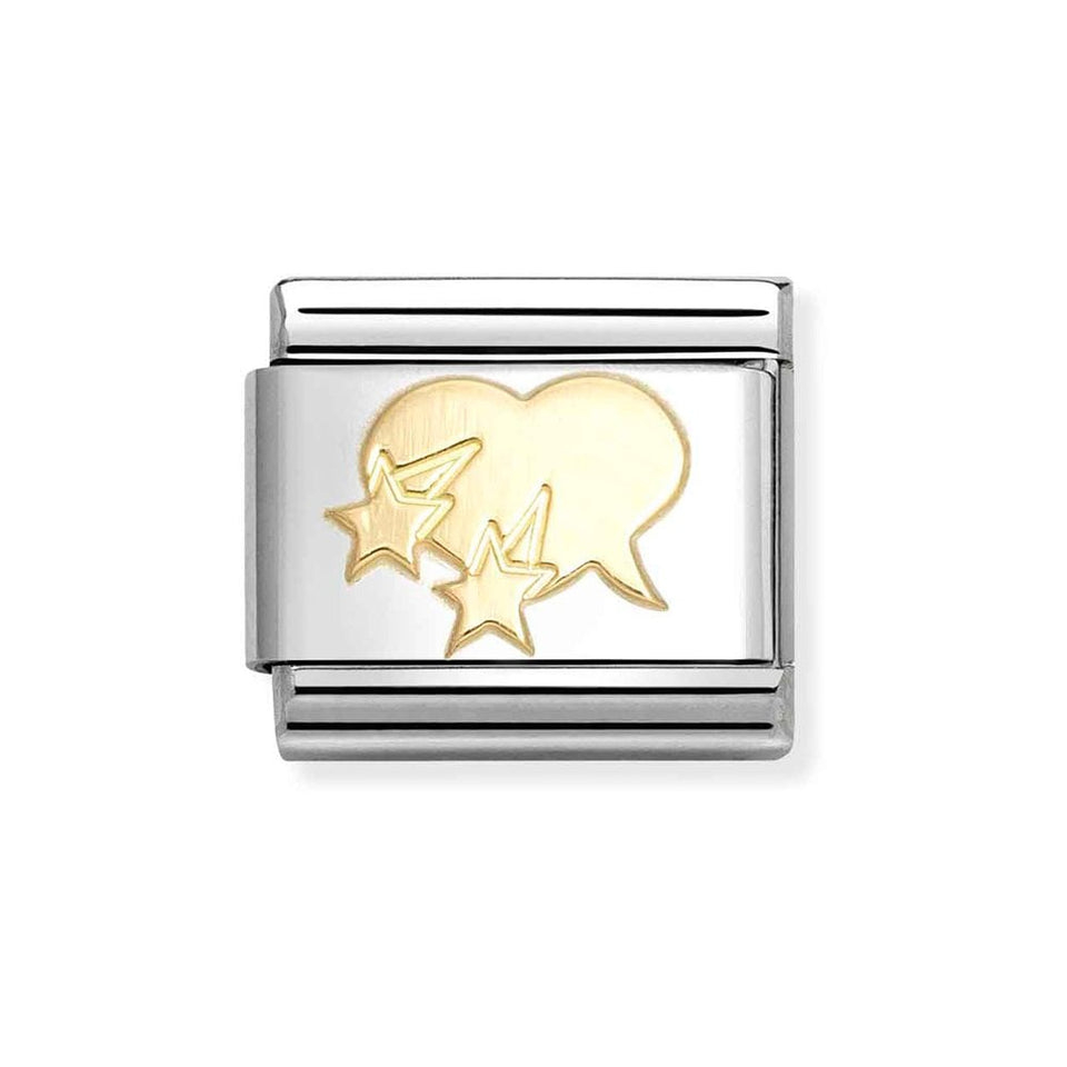 Nomination OUTLET CLASSIC Gold Heart Speech Bubble Charm