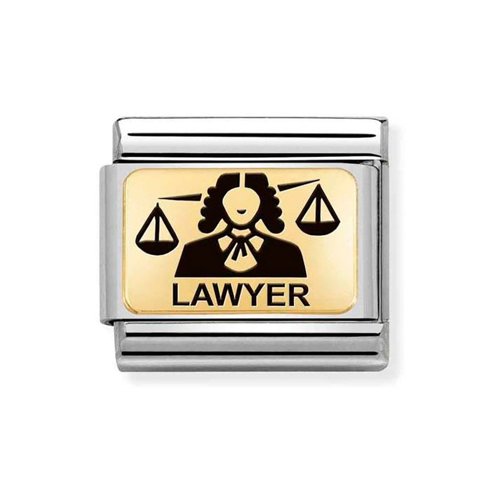 Nomination OUTLET CLASSIC Gold 'LAWYER' Charm