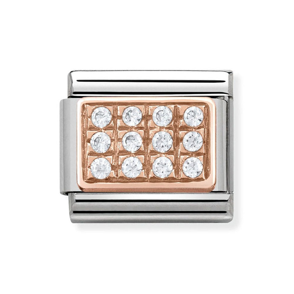 Nomination CLASSIC Rose White Pave Charm
