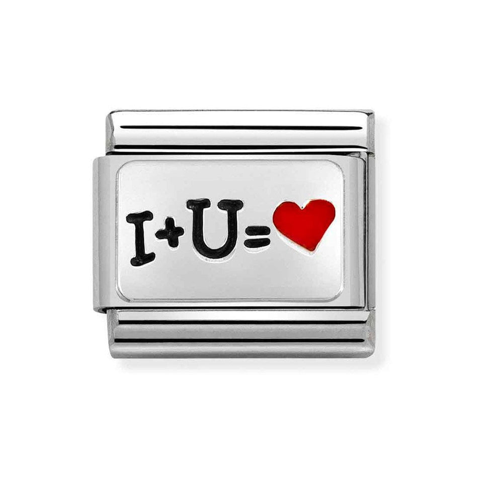 Nomination OUTLET CLASSIC Silvershine 'I+U' Charm
