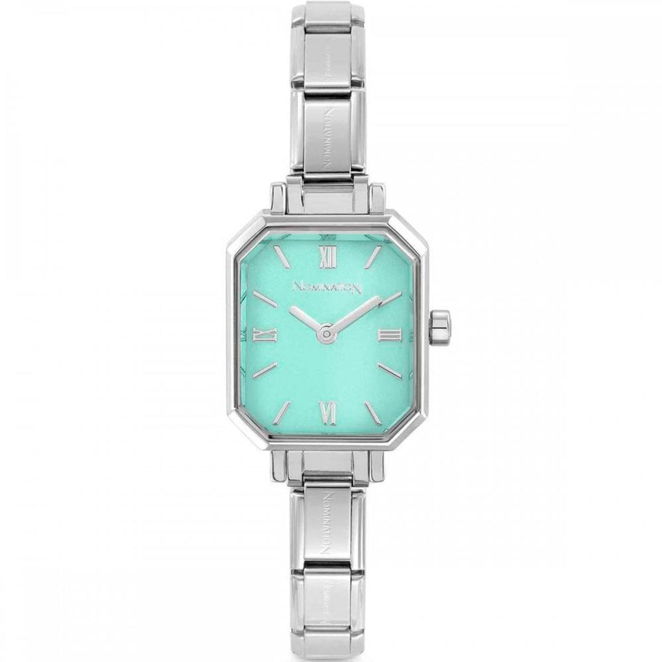 Nomination PARIS New Rectangular Turquoise Dial Watch