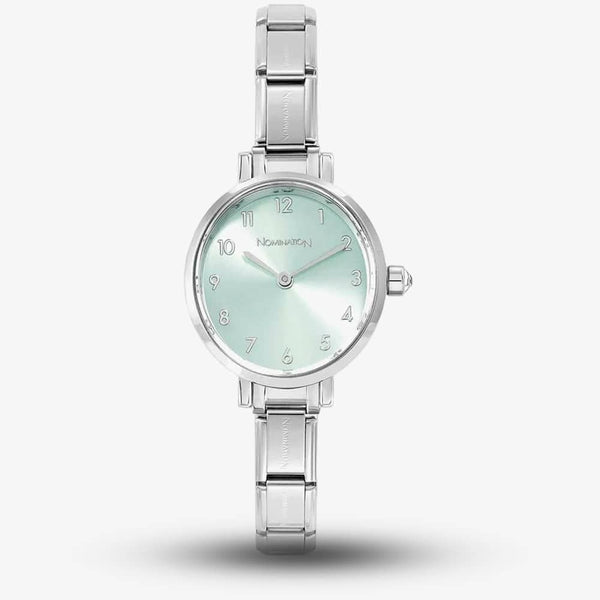Nomination PARIS Oval Sunray Sage Green Dial Watch
