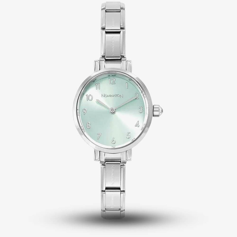 Nomination PARIS Oval Sunray Sage Green Dial Watch