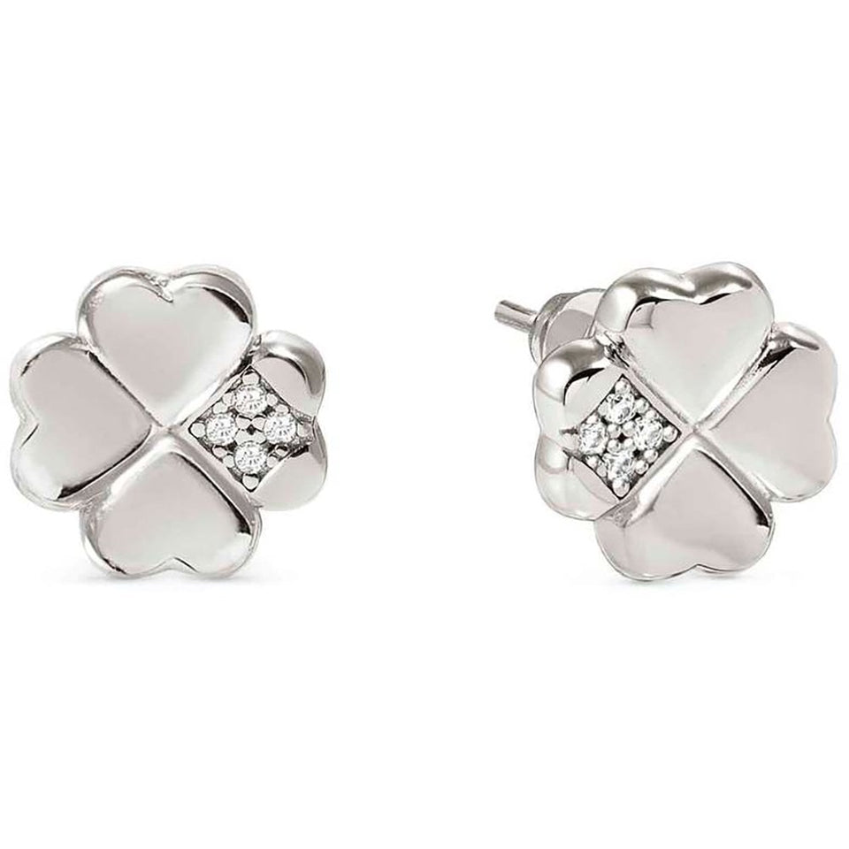 Nomination PETIT SPARKLE Silver Four-Leaf Clover Earrings
