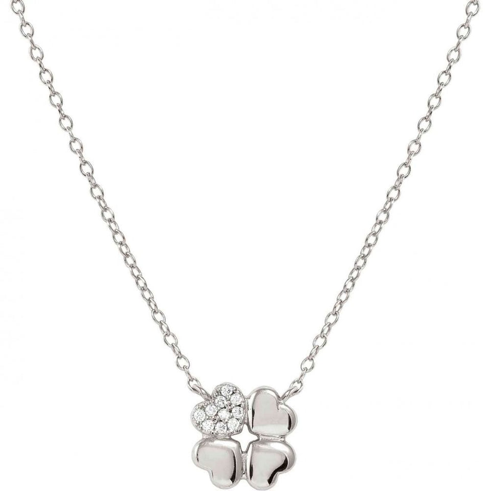 Nomination PETIT SPARKLE Silver Four-Leaf Clover Necklace