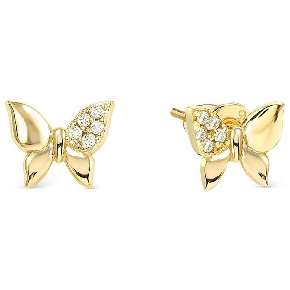 Nomination PETIT SPARKLE Silver Gold Plated Butterfly Earrings