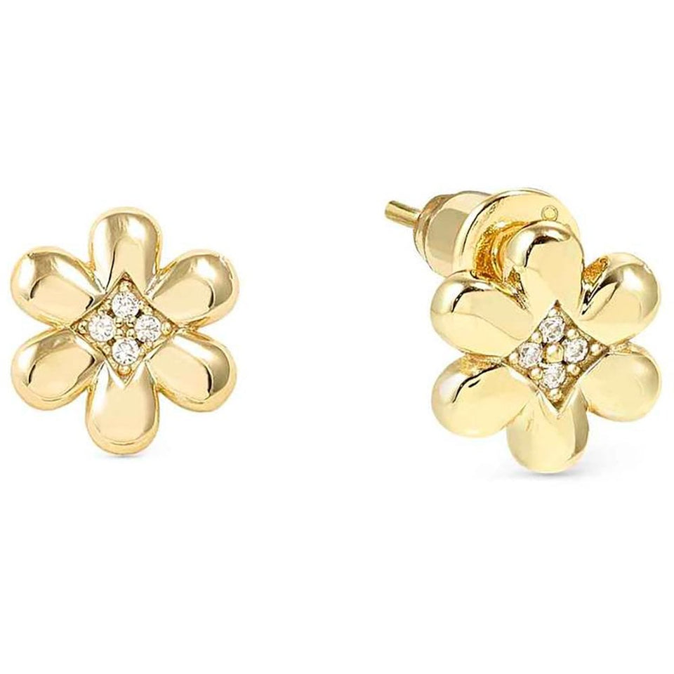 Nomination PETIT SPARKLE Silver Gold Plated Flower Earrings