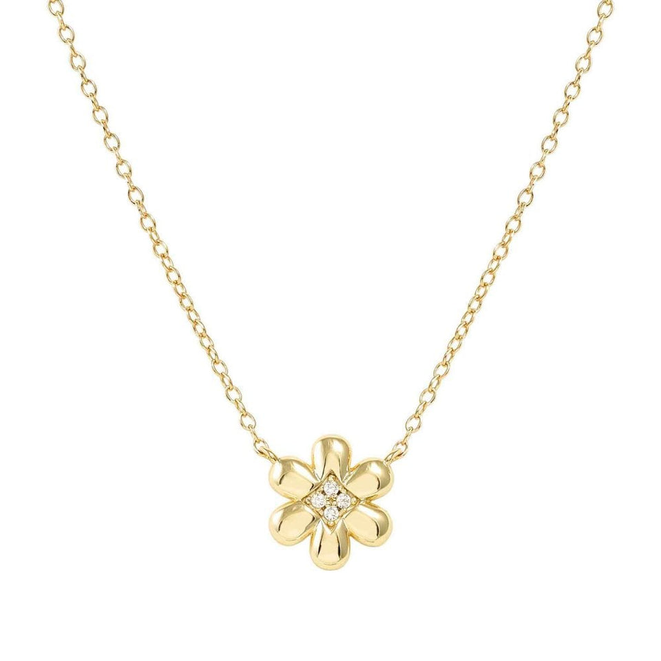 Nomination PETIT SPARKLE Silver Gold Plated Flower Necklace
