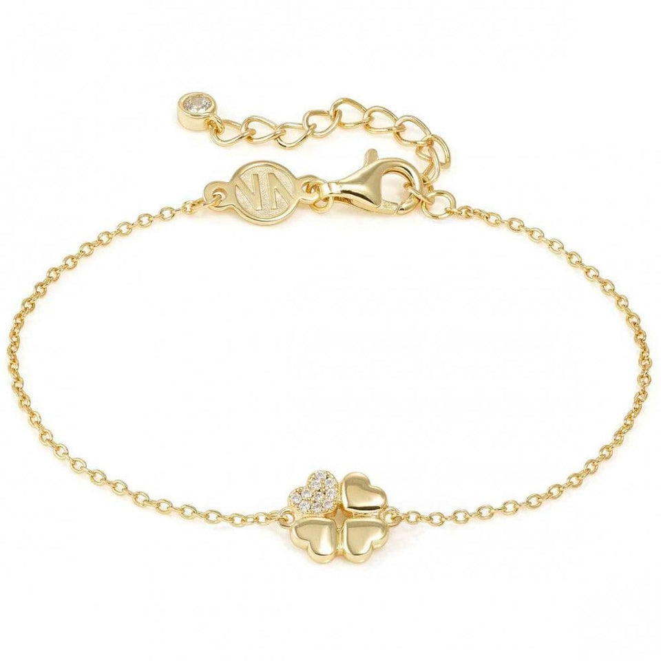 Nomination PETIT SPARKLE Silver Gold Plated Four-Leaf Clover Bracelet