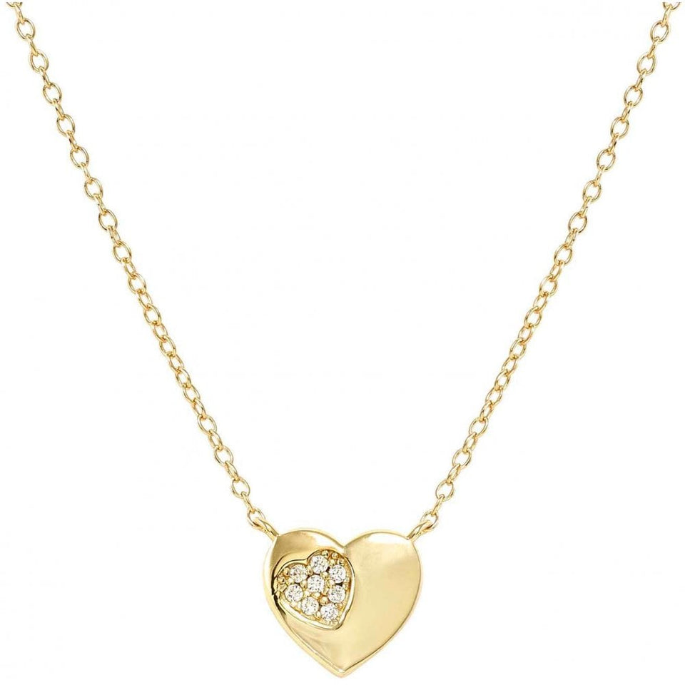 Nomination PETIT SPARKLE Silver Gold Plated Heart Necklace