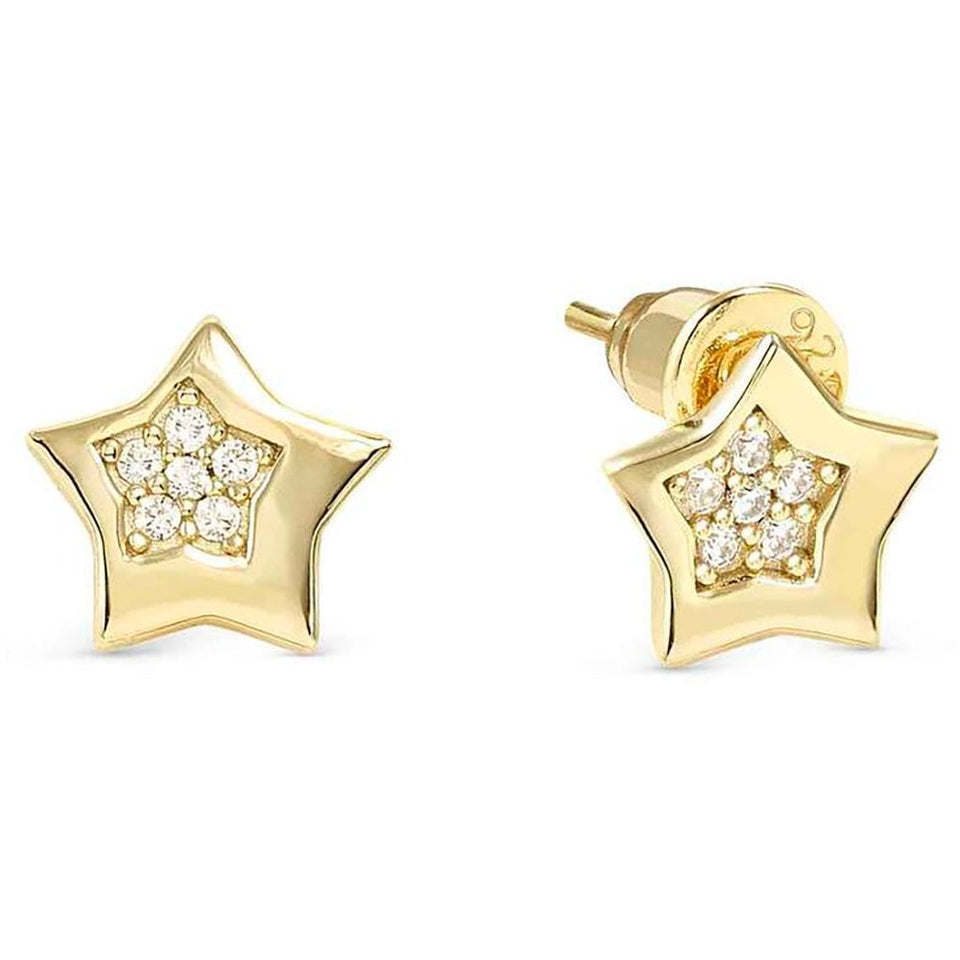 Nomination PETIT SPARKLE Silver Gold Plated Star Earrings