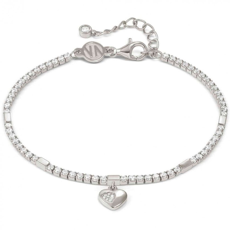 Nomination PETIT SPARKLE Silver Tennis Bracelet with Heart