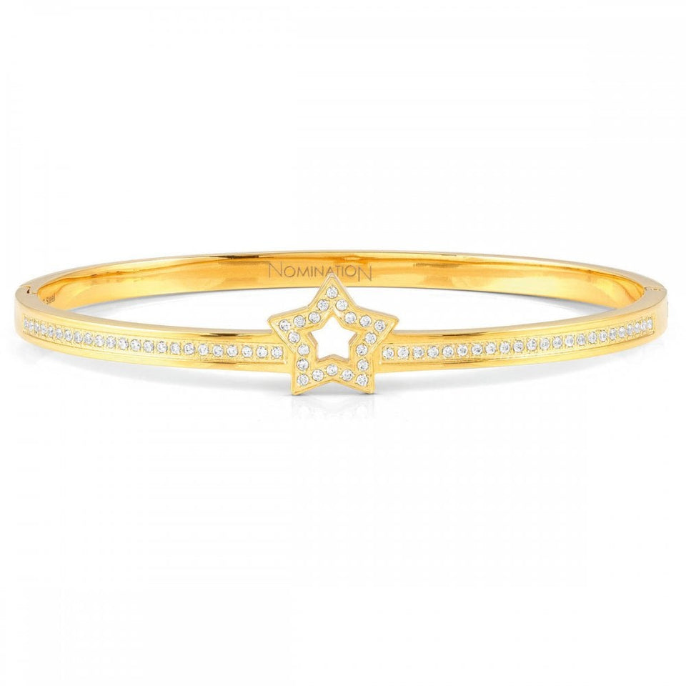 Nomination PRETTY Gold Tone Bangle with Open Star