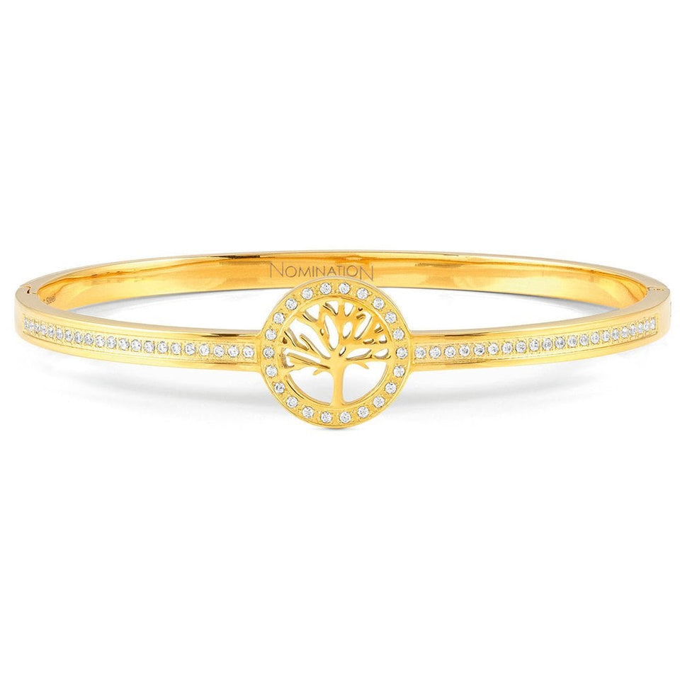 Nomination PRETTY Gold Tone Bangle with Tree of Life