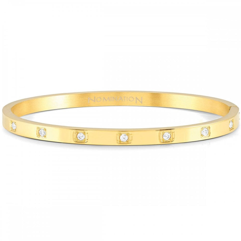 Nomination PRETTY Gold Tone Seven Stone Bangle