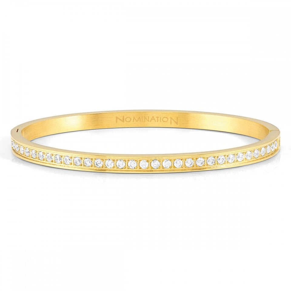 Nomination PRETTY Gold Tone Stone Set Bangle