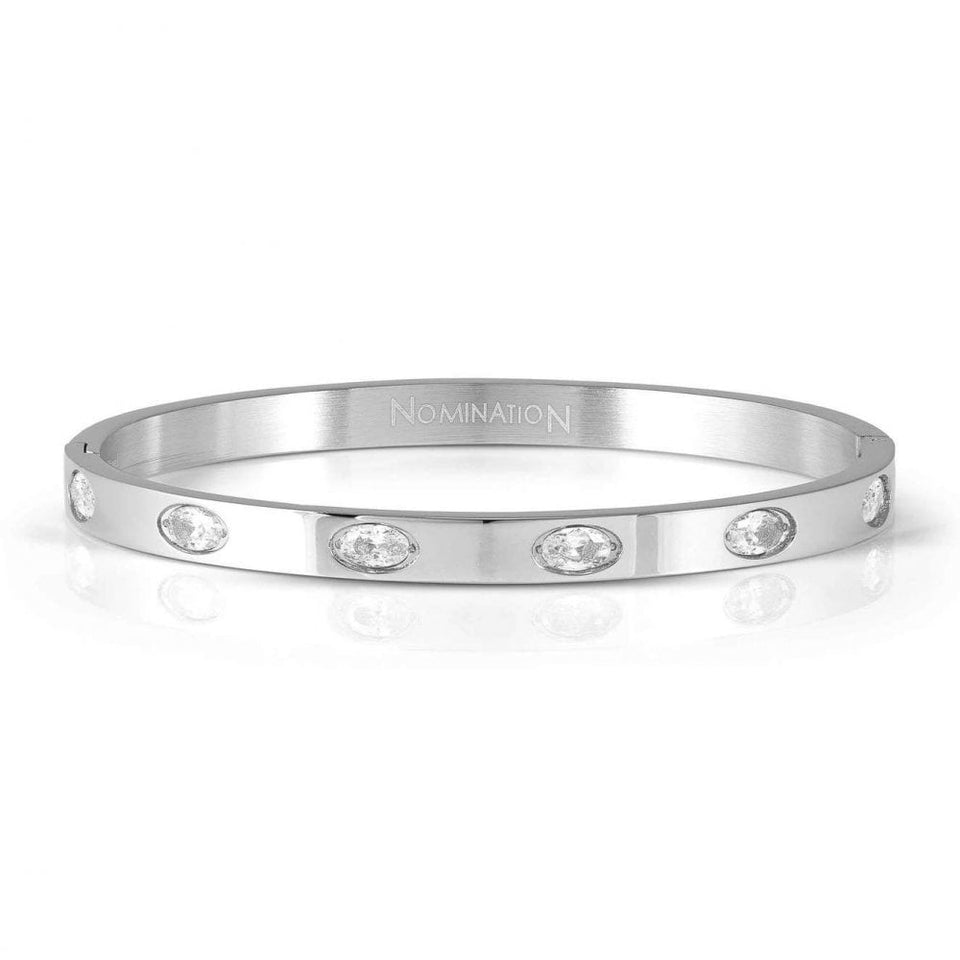 Nomination PRETTY Steel Oval Stone Set Bangle