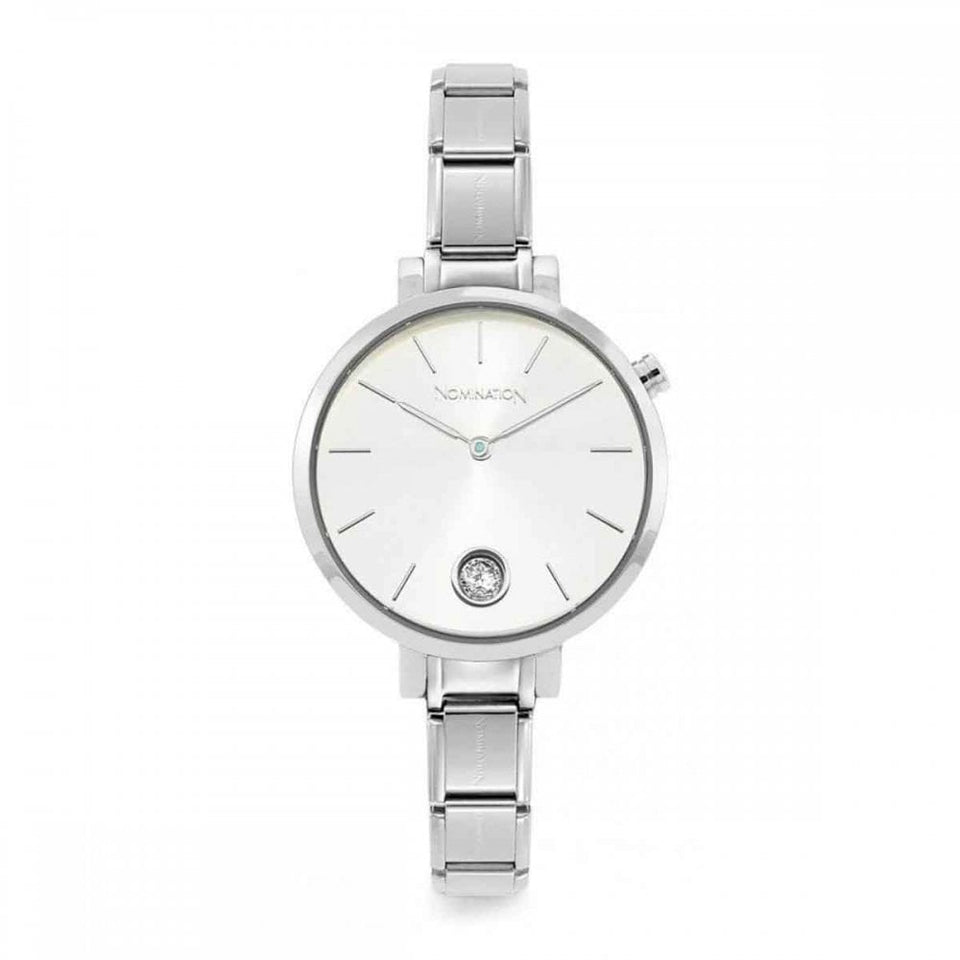 Nomination TIME  Collection Round Silver Dial Ladies Watch