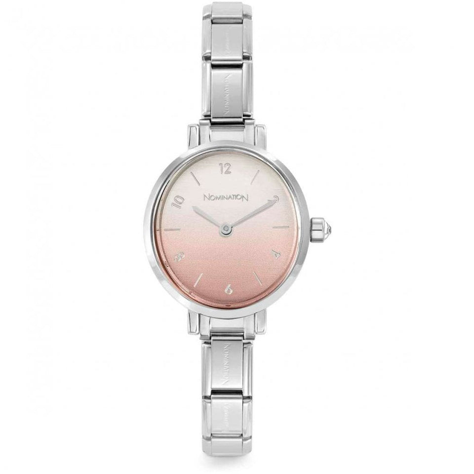 Nomination TIME OVAL Sunray Fade Pastel Pink Dial Watch