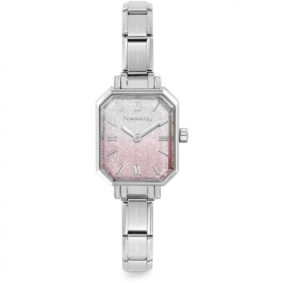 Nomination TIME PARIS Fade Glitter Pink-Silver Dial Watch