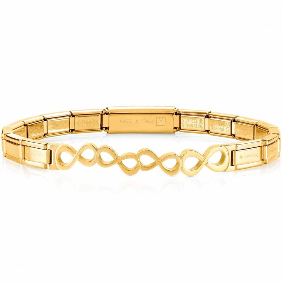 Nomination TRENDSETTER Gold Plated Infinity Bracelet