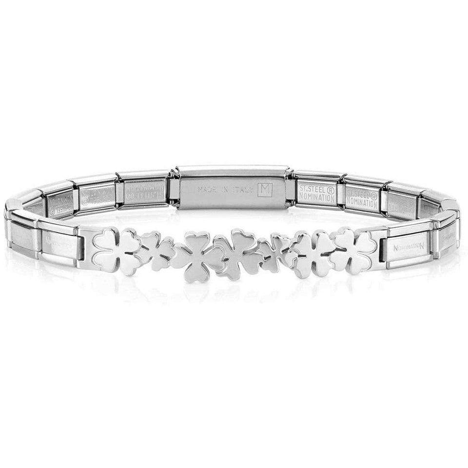 Nomination TRENDSETTER Stainless Steel Clover Bracelet
