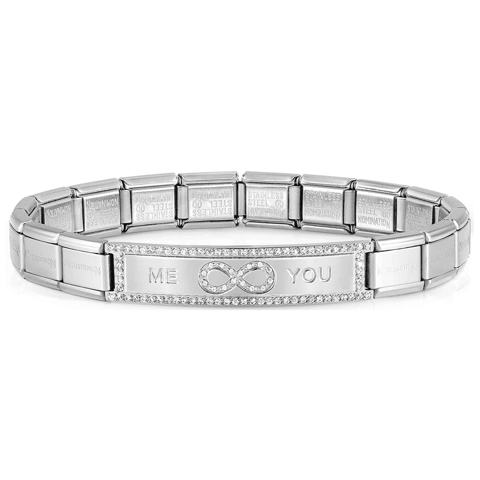 Nomination TRENDSETTER Stainless Steel 'Me and You' Infinity Bracelet