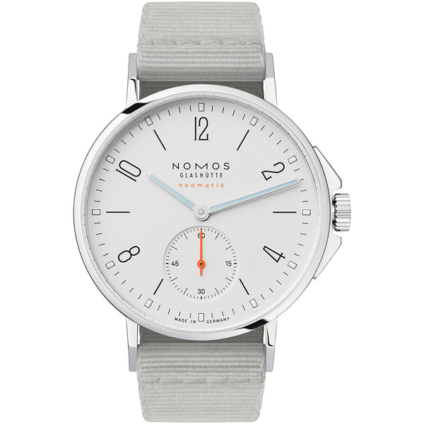NOMOS Glashütte Ahoi Neomatik White Dial 36mm Automatic Watch | Exhibition Caseback