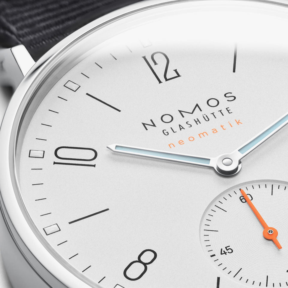 NOMOS Glashütte Ahoi Neomatik White Dial 36mm Automatic Watch | Exhibition Caseback