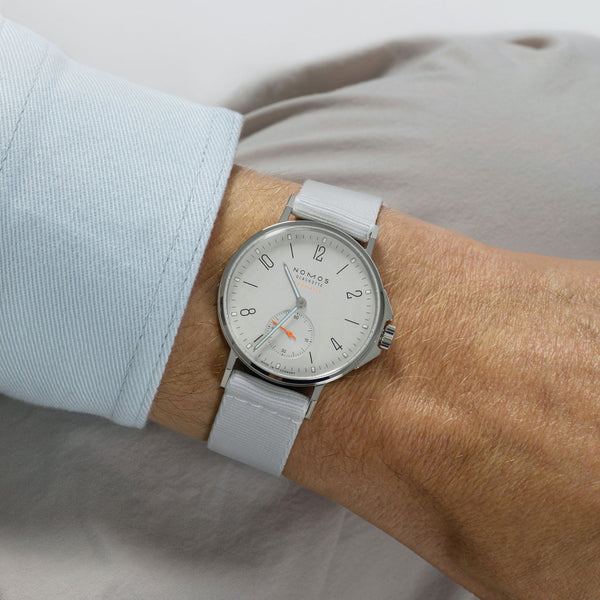 NOMOS Glashütte Ahoi Neomatik White Dial 36mm Automatic Watch | Exhibition Caseback