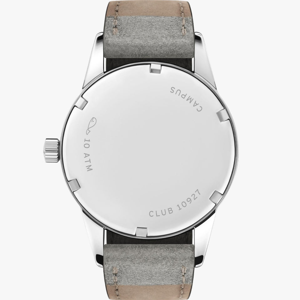 NOMOS Glashütte Club Campus Deep Pink Dial 36mm Hand Wound Watch | Exhibition Caseback