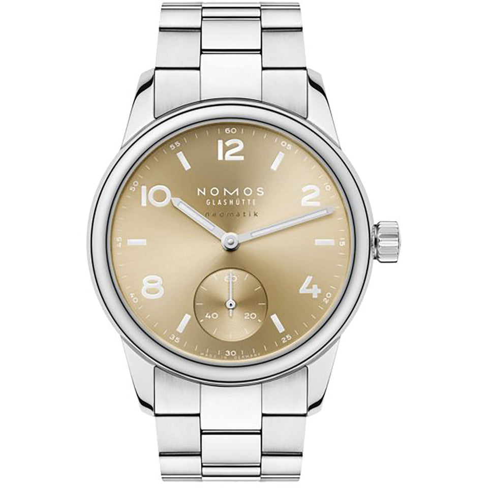 NOMOS Glashütte Ladies Club Sport Neomatik 34 Gold Dial Watch