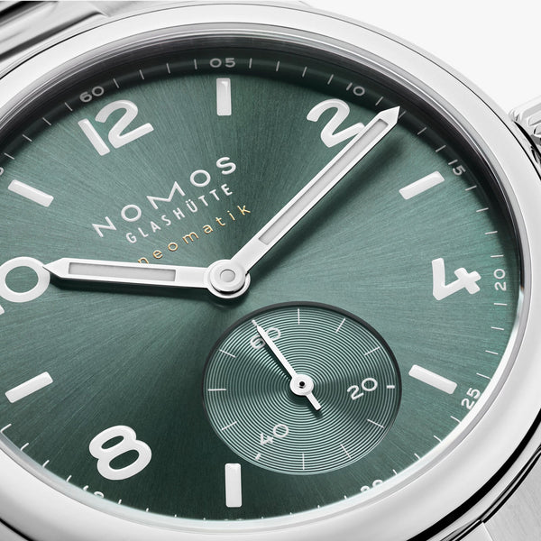 NOMOS Glashütte Club Sport Neomatik Petrol Dial 37mm Automatic Watch | Exhibition Caseback
