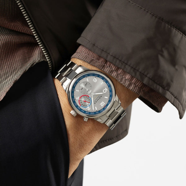 NOMOS Glashütte Club Sport Neomatik Worldtimer 40mm Automatic Watch | Exhibition Caseback