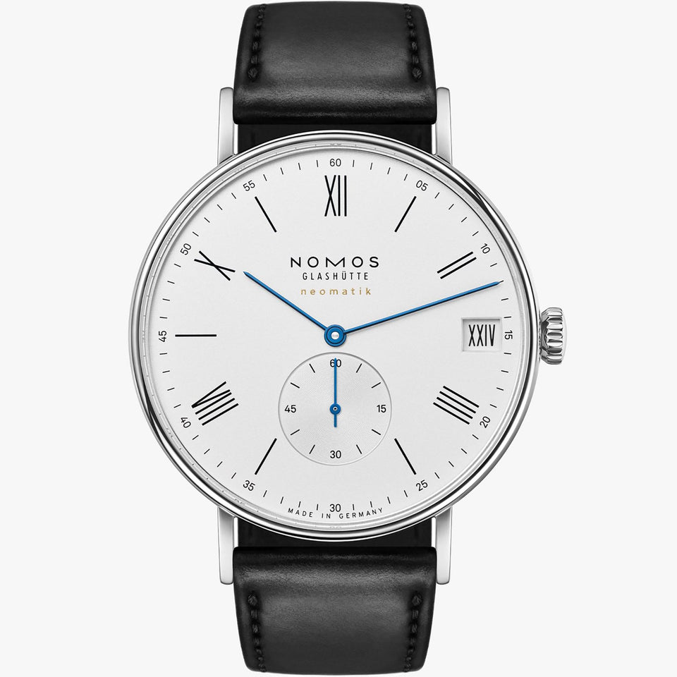 NOMOS Glashütte Ludwig Neomatik 41mm White Dial Automatic Watch | Exhibition Caseback