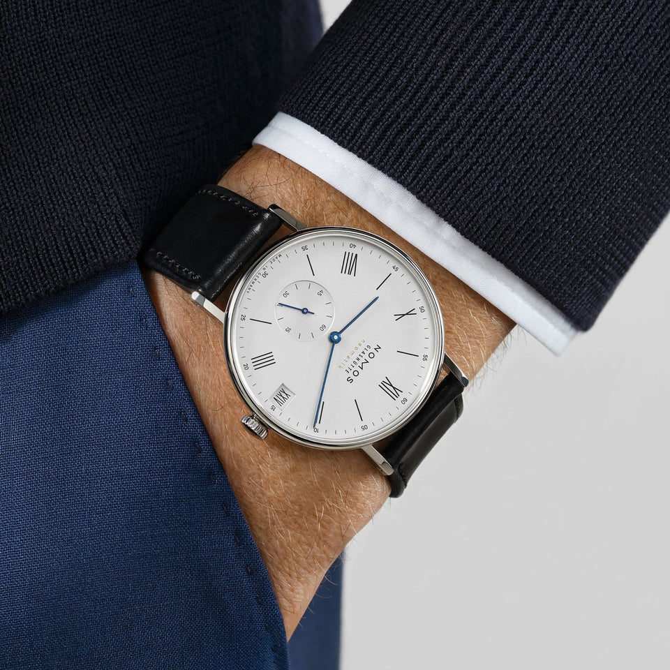 NOMOS Glashütte Ludwig Neomatik 41mm White Dial Automatic Watch | Exhibition Caseback