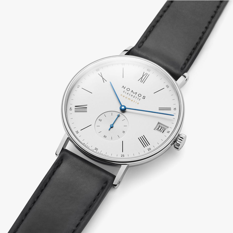 NOMOS Glashütte Ludwig Neomatik 41mm White Dial Automatic Watch | Exhibition Caseback