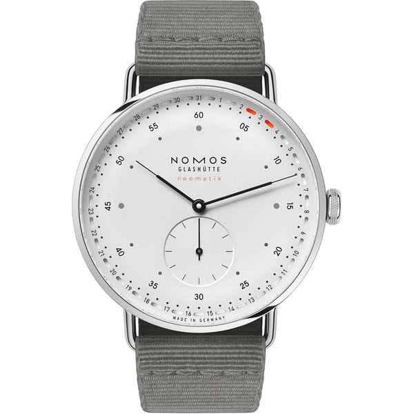 NOMOS Glashütte Metro Neomatik 41mm White Dial Automatic Watch (Glass Back)