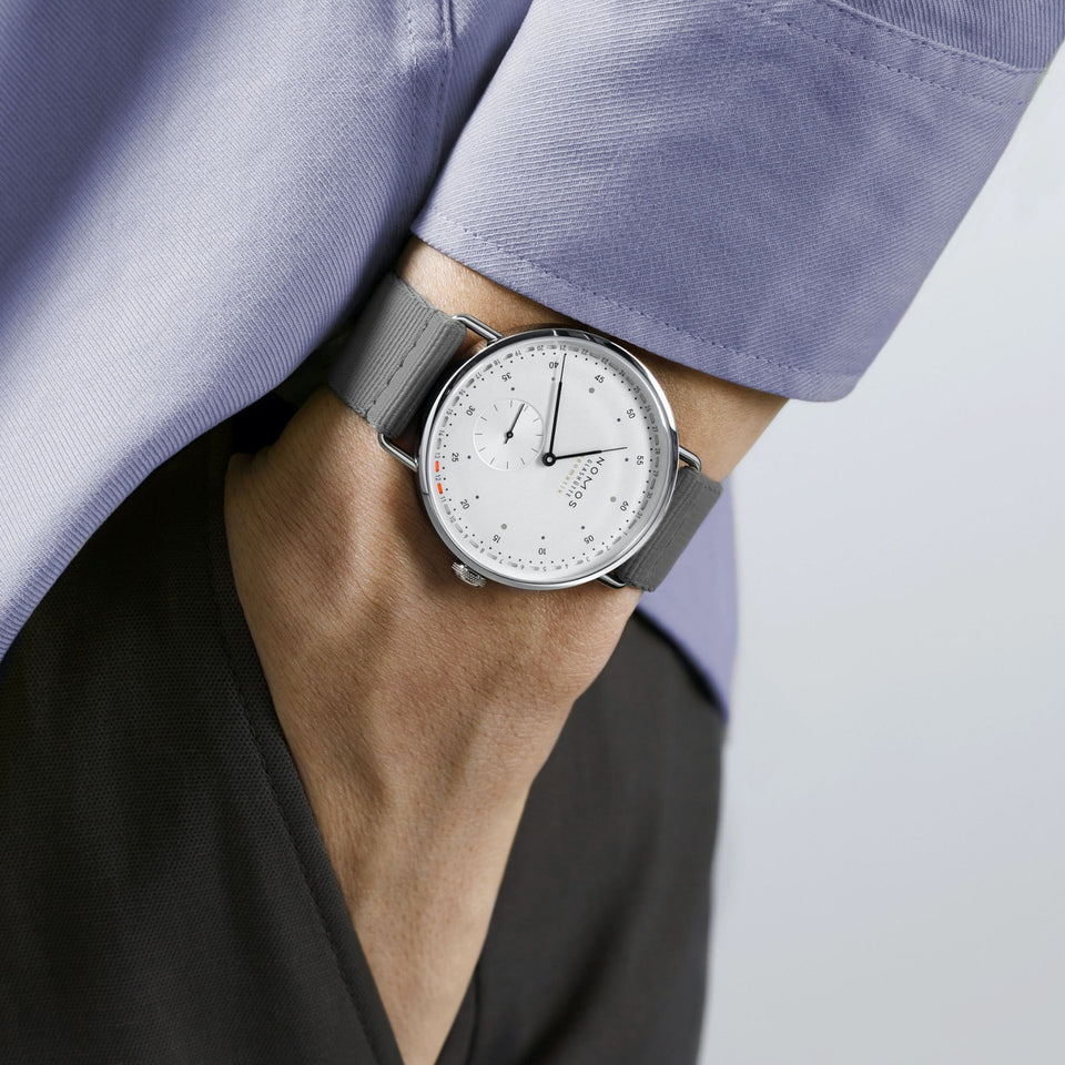 NOMOS Glashütte Metro Neomatik 41mm White Dial Automatic Watch (Glass Back)