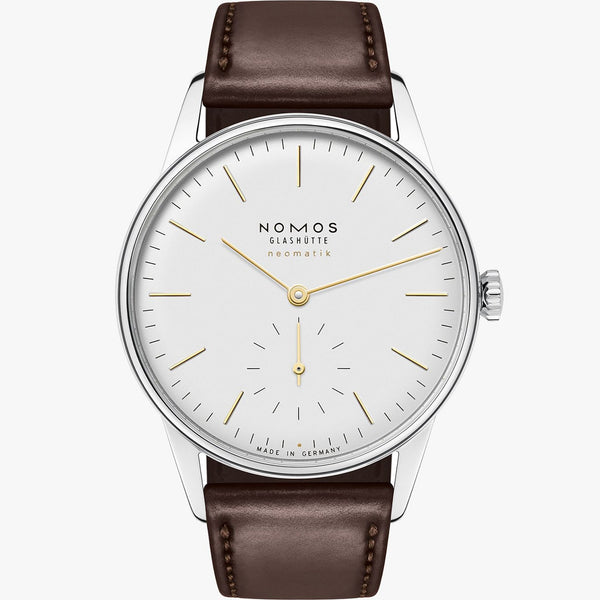 NOMOS Glashütte Orion Neomatik Doré 36mm White Dial Automatic (Glass Back)