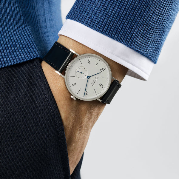 NOMOS Glashütte Tangente 38 Hand Wound White Dial Watch (Glass Back)
