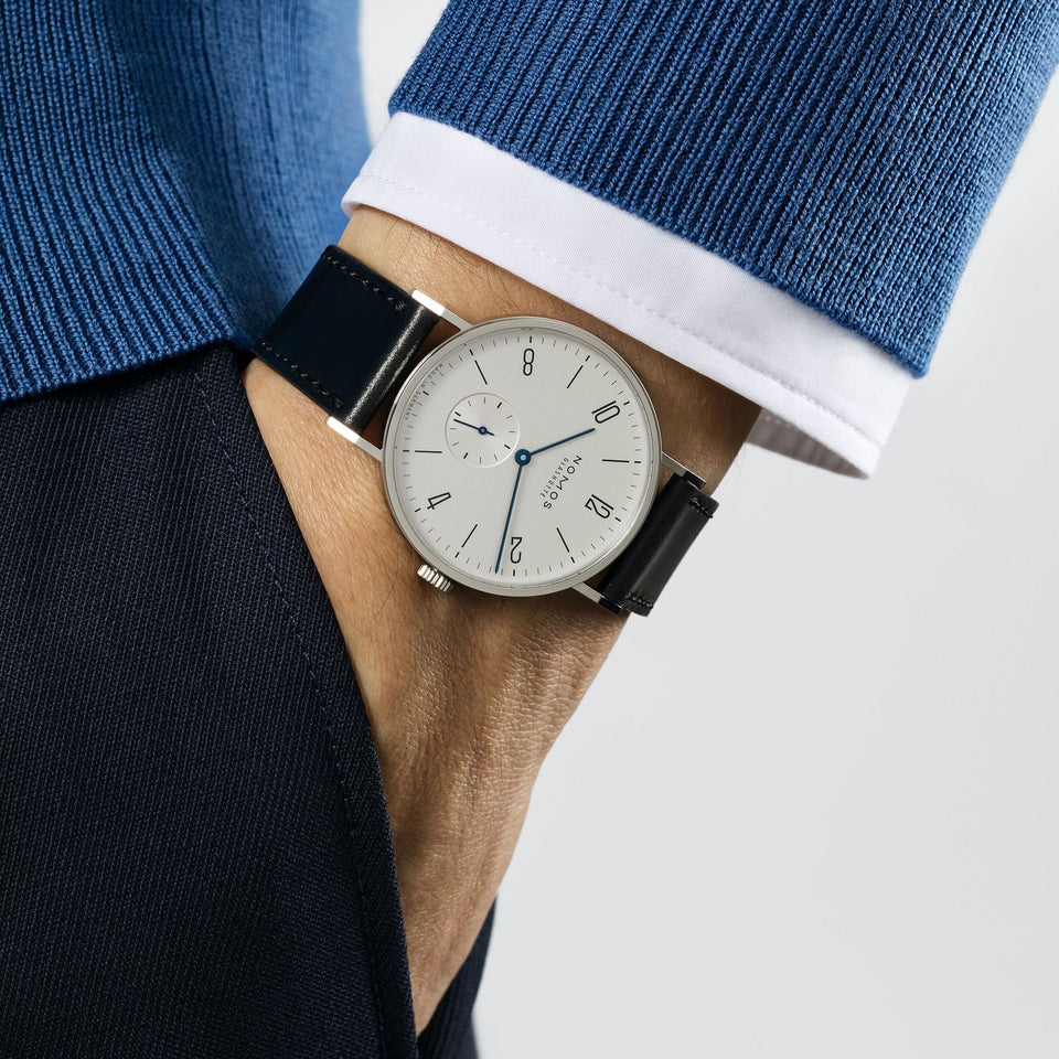 NOMOS Glashütte Tangente 38 Hand Wound White Dial Watch (Glass Back)