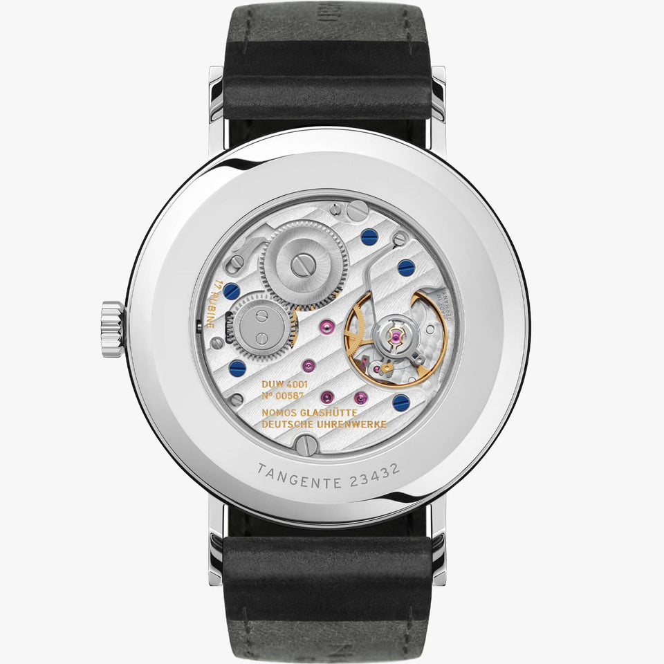 NOMOS Glashütte Tangente 38 Hand Wound White Dial Watch (Glass Back)