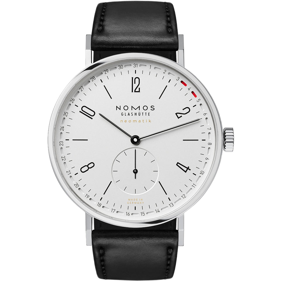NOMOS Glashütte Tangente Neomatik 41 Update White Dial Automatic Watch | Exhibition Caseback