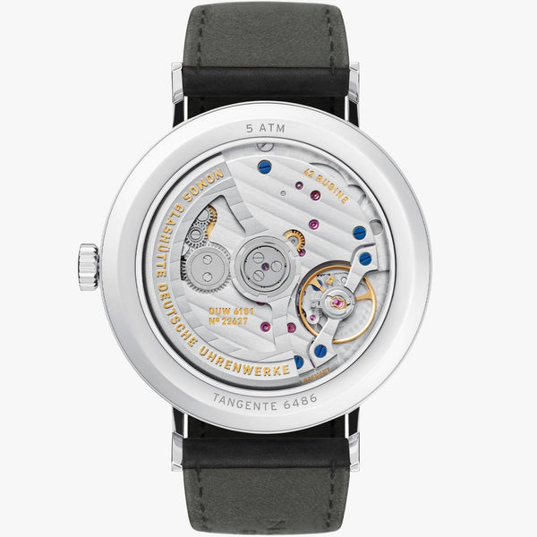 NOMOS Glashütte Tangente Neomatik 41 Update White Dial Automatic Watch | Exhibition Caseback