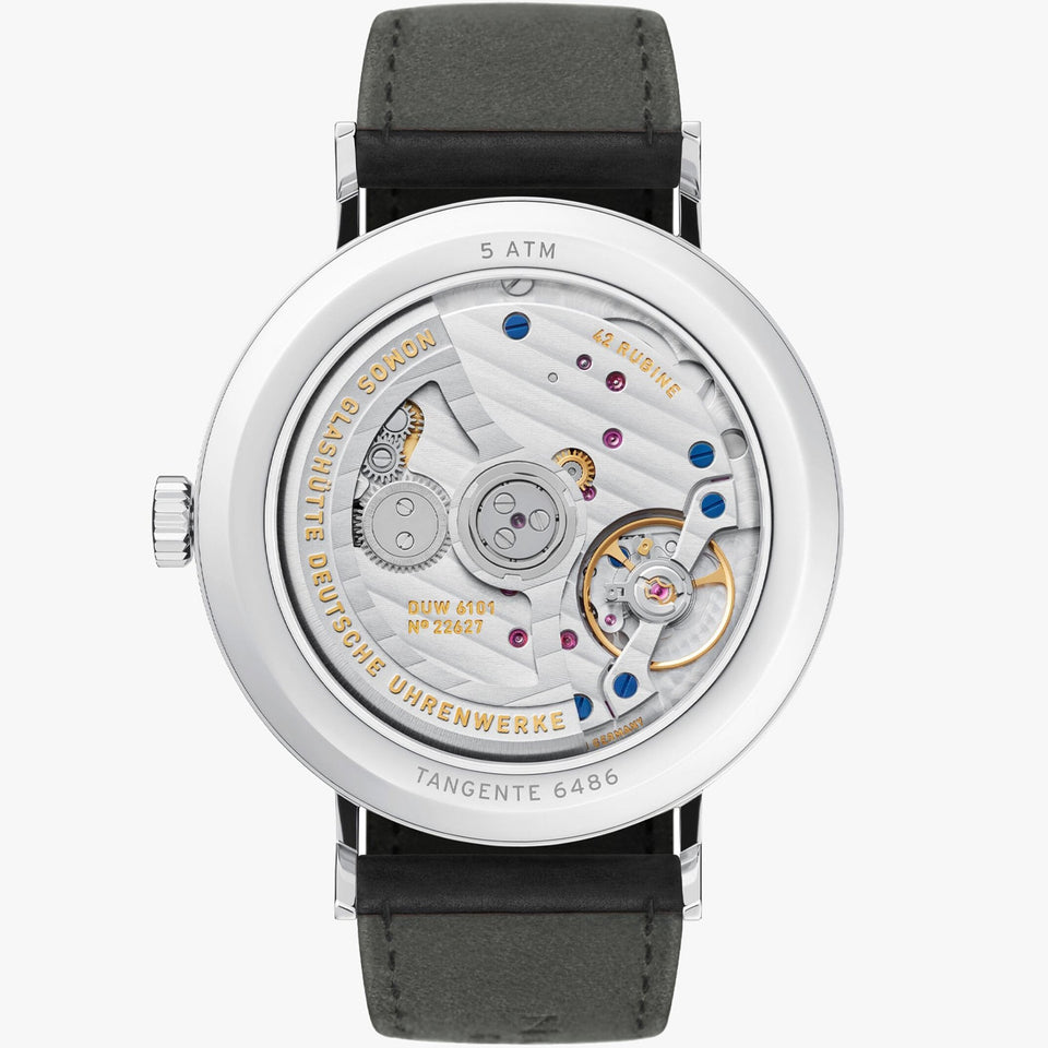NOMOS Glashütte Tangente Neomatik 41 Update White Dial Automatic Watch | Exhibition Caseback