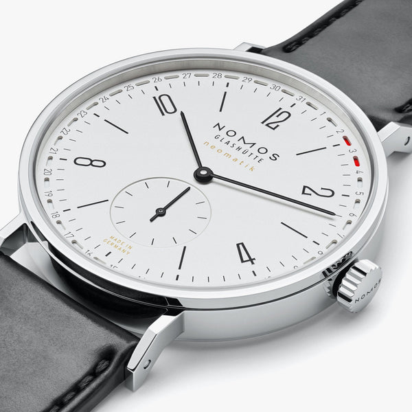 NOMOS Glashütte Tangente Neomatik 41 Update White Dial Automatic Watch | Exhibition Caseback
