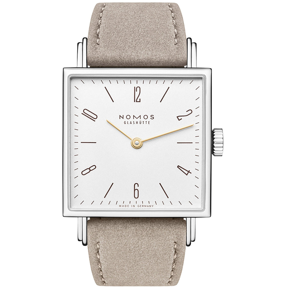 NOMOS Glashütte Tetra 27 DUO White Square Dial Hand Wound Watch